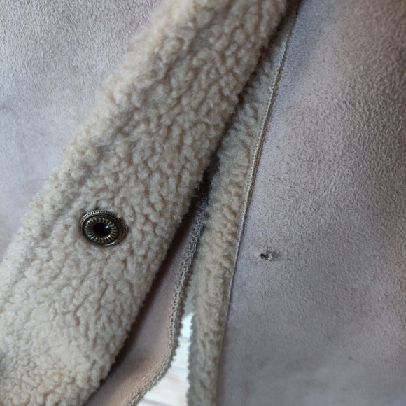 Vintage Laura Ashley Faux Shearling/Suede Coat - Picture 5 of 8